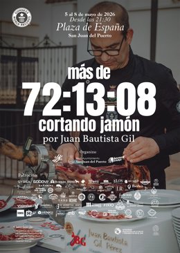 Caretk del nuevo evento para conseguir el Récord Guinness de corte jamón.