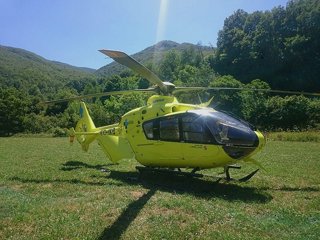 Archivo - Helicóptero medicalizado.