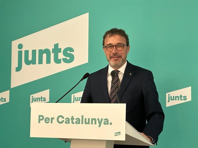 Archivo - El portaveu de Junts, Josep Rius
