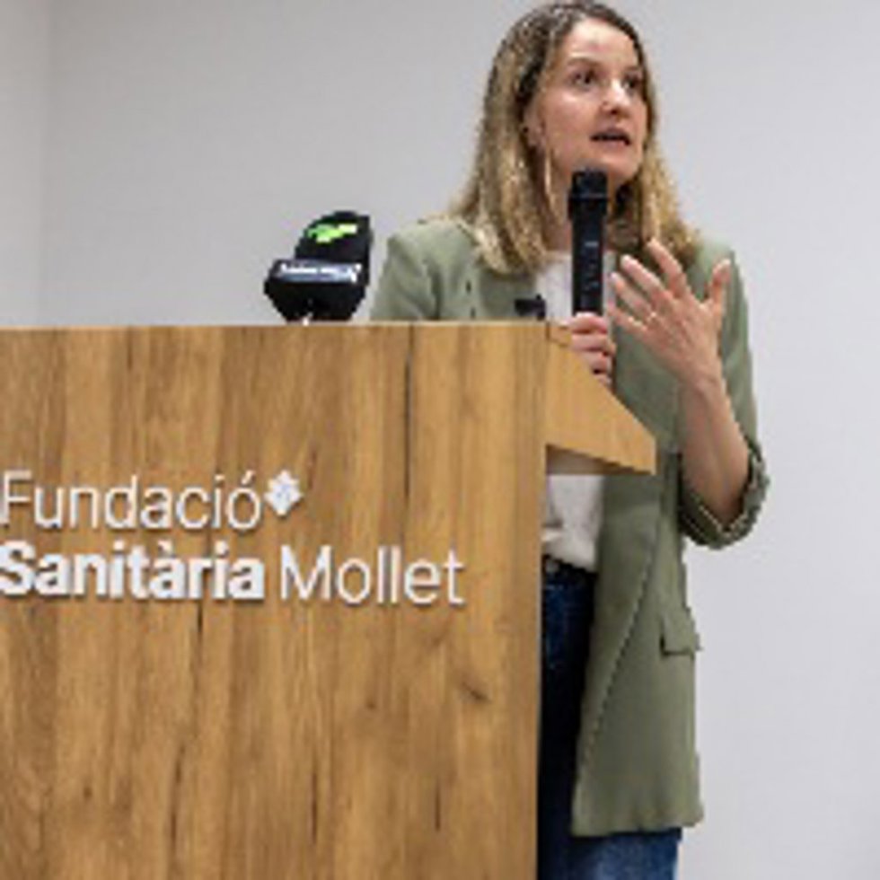 La consellera Mònica Martínez Bravoen Mollet del Vallès este lunes