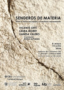 Vicente Ortí convierte la materia en vida en una exposición en el Palacio de la Colomina