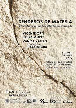 Vicente Ortí convierte la materia en vida en una exposición en el Palacio de la Colomina