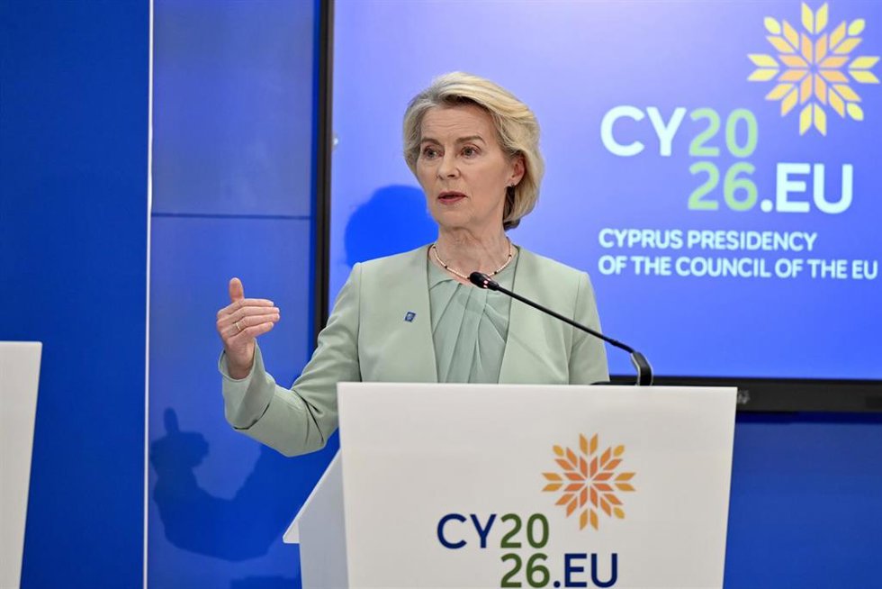 La presidenta de la Comisión Europea, Ursula von der Leyen
