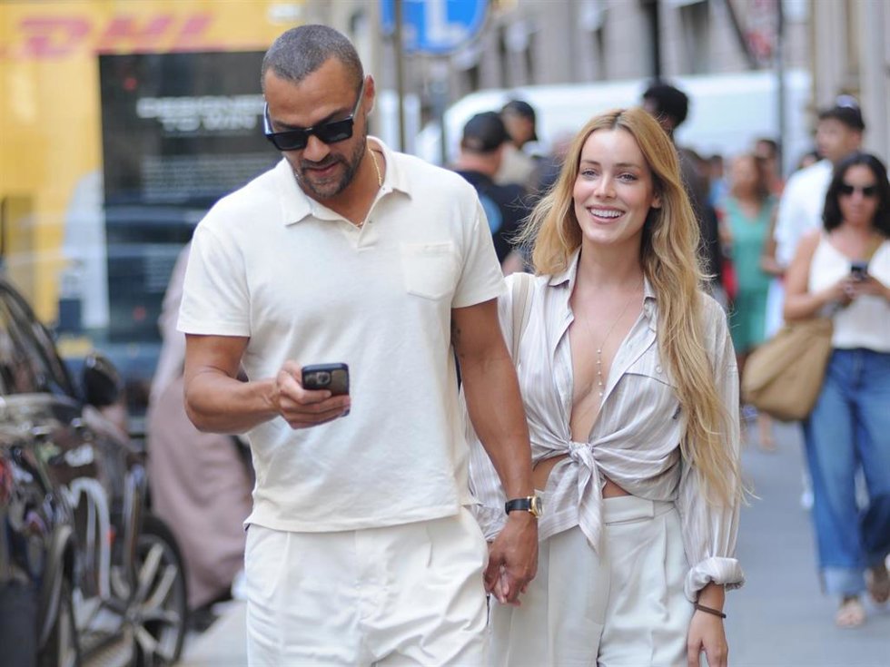 Archivo - Jesse Williams, an American actor, was caught having lunch with his new girlfriend, Alejandra Onieva.