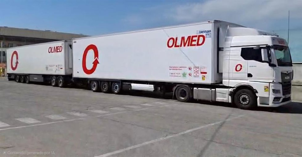 Olmed incorpora un duotrailer a su flota para seguir mejorando en eficiencia y sostenibilidad