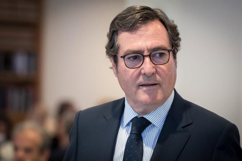 El presidente de CEOE, Antonio Garamendi