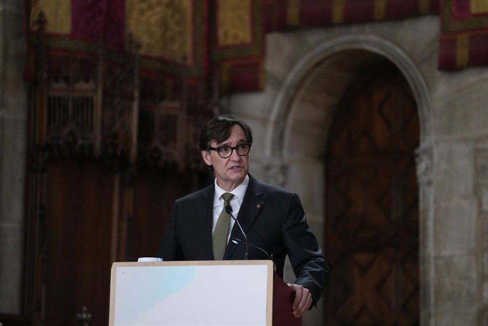 El presidente de la Generalitat de Catalunya, Salvador Illa