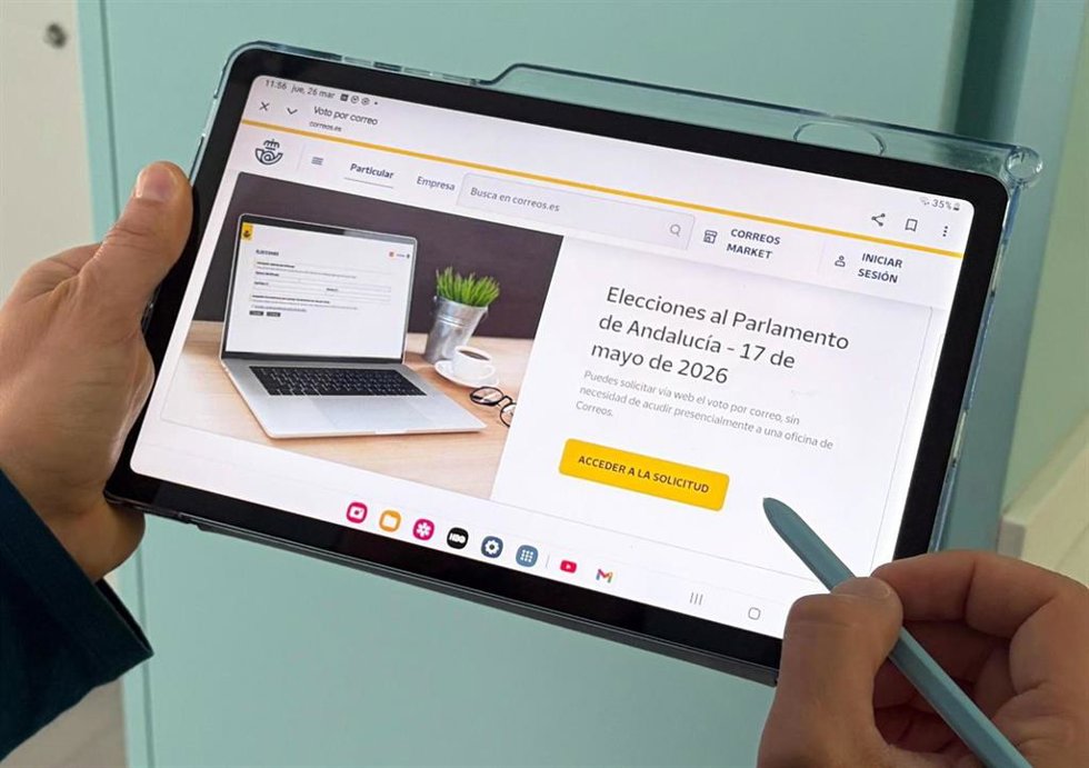 Correos abrirá las oficinas de Dos Hermanas (Sevilla) y Vejer de la Frontera (Cádiz) el festivo local, 7 de mayo, para facilitar el voto por correo.
