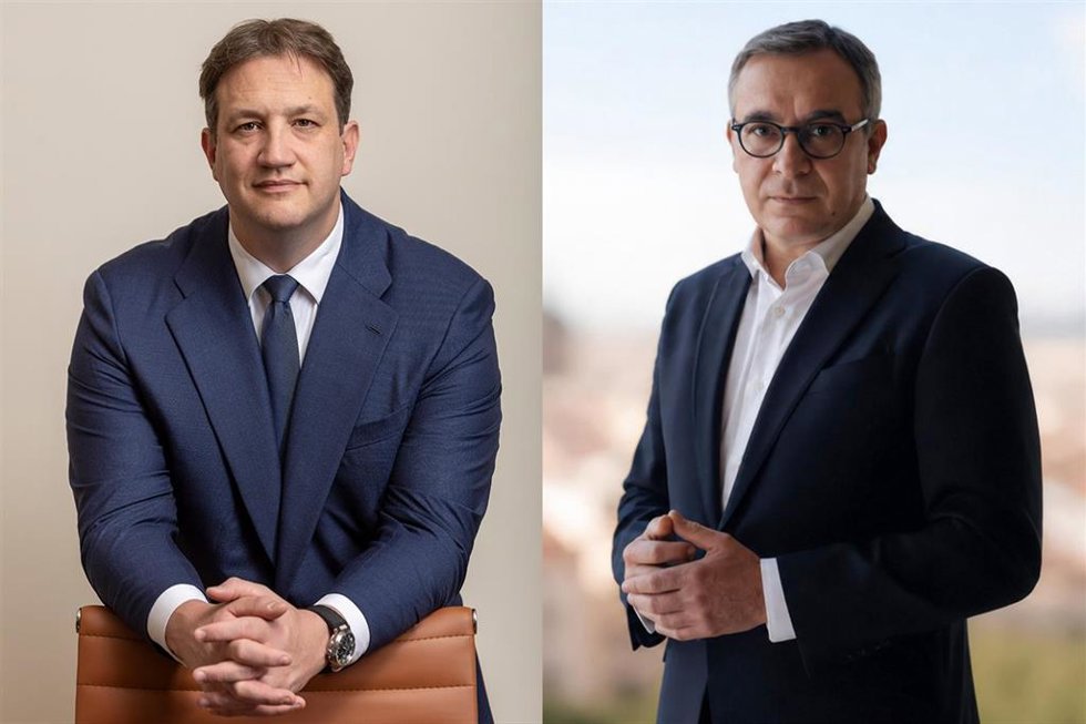 De izquierda a derecha, el consejero delegado de Anta AM, Fernando Morales y el presidente de Mira Entertainment Capital, José Carlos Conde.