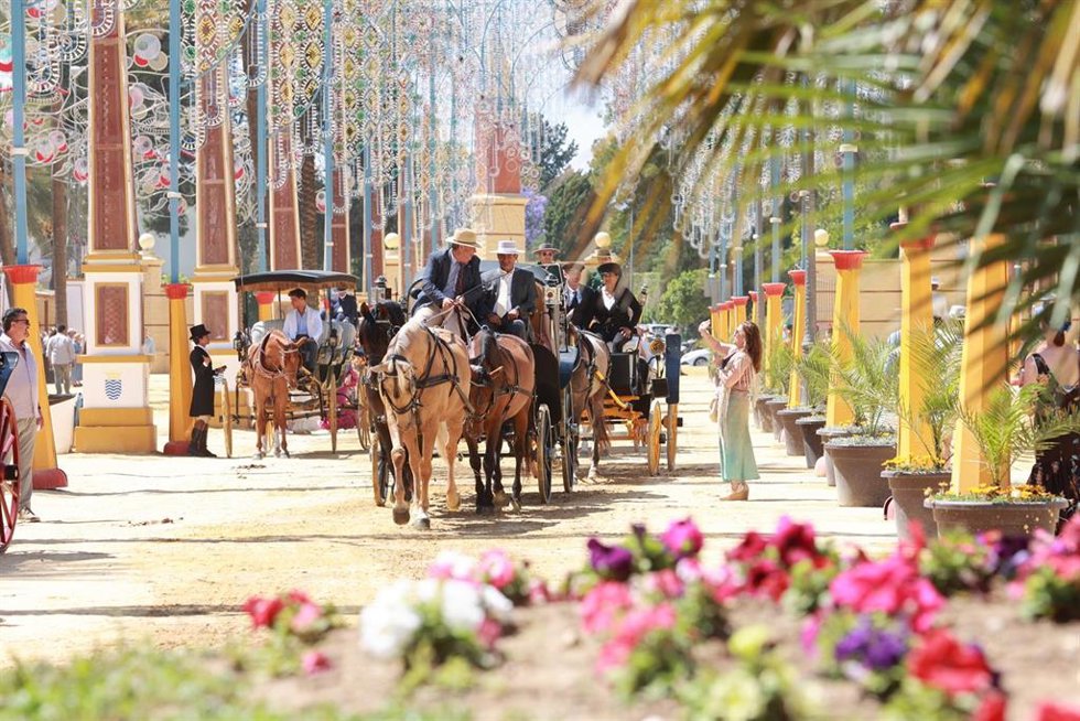 Archivo - Detalle del ambiente del Real de la Feria de Jerez de la Frontera, a 22 de mayo de 2025, en Cádiz (Andalucía, España). Ambiente en el Real de la Feria de Jerez de la Frontera. ARCHIVO.