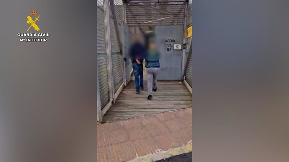Imagen de la detención del profesor.