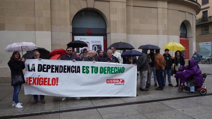 Concentración convocada por CCOO.