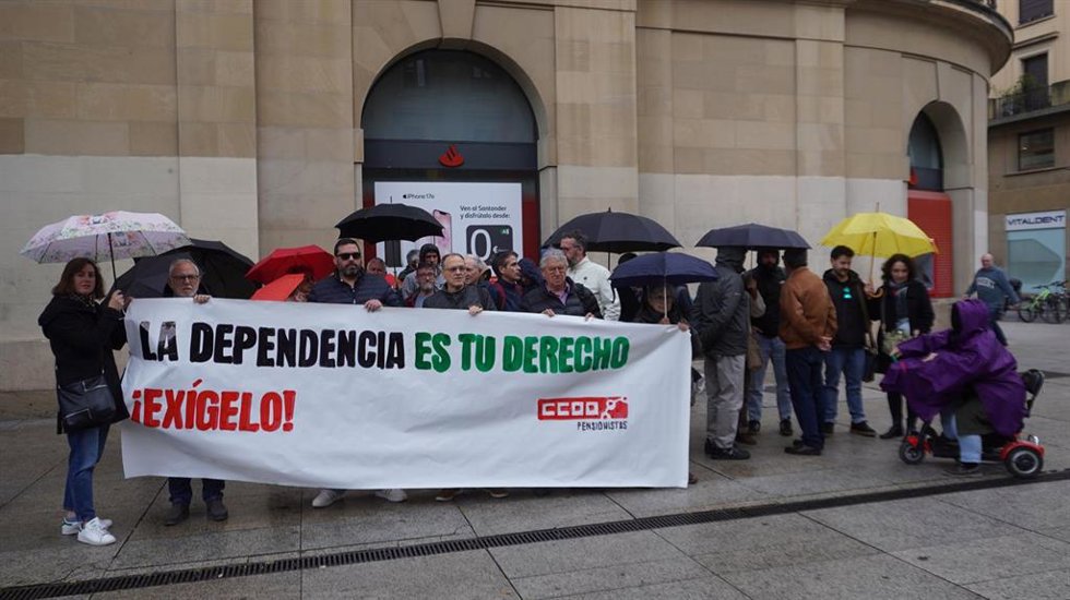 Concentración convocada por CCOO.