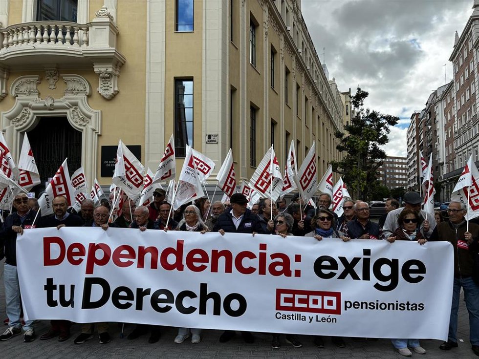 Concentración en la Plaza Madrid de CCOO.