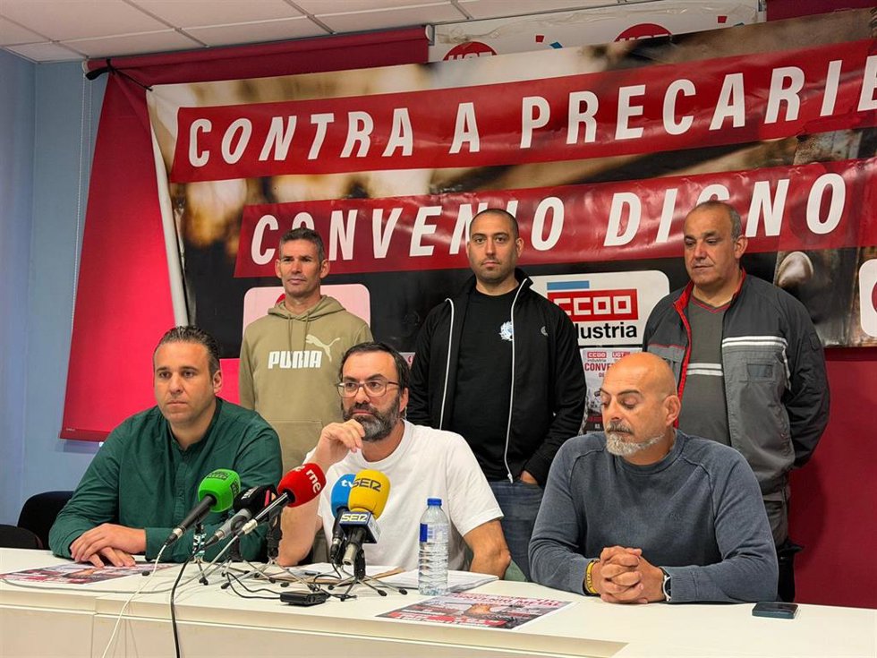Imagen de la rueda de prensa de este martes.