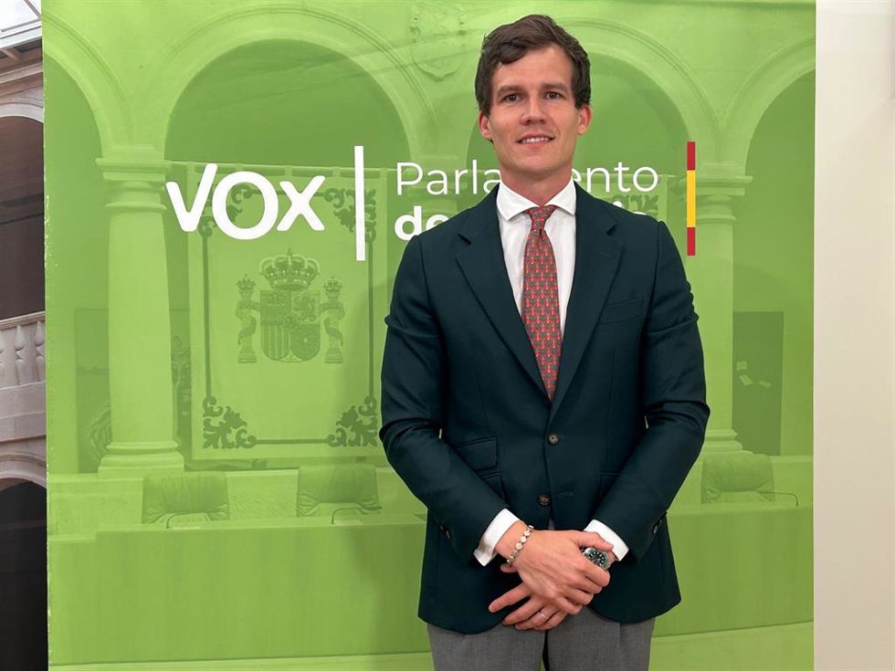 El portavoz de Vox, Ángel Alda