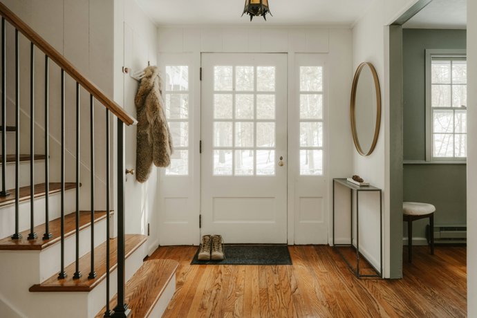 La entrada de una casa