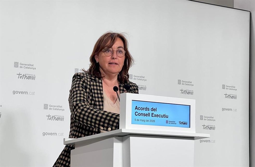La consellera de Territorio, Vivienda y Transición Ecológica y portavoz de la Generalitat, Sílvia Paneque, en una rueda de prensa tras el Consell Executiu