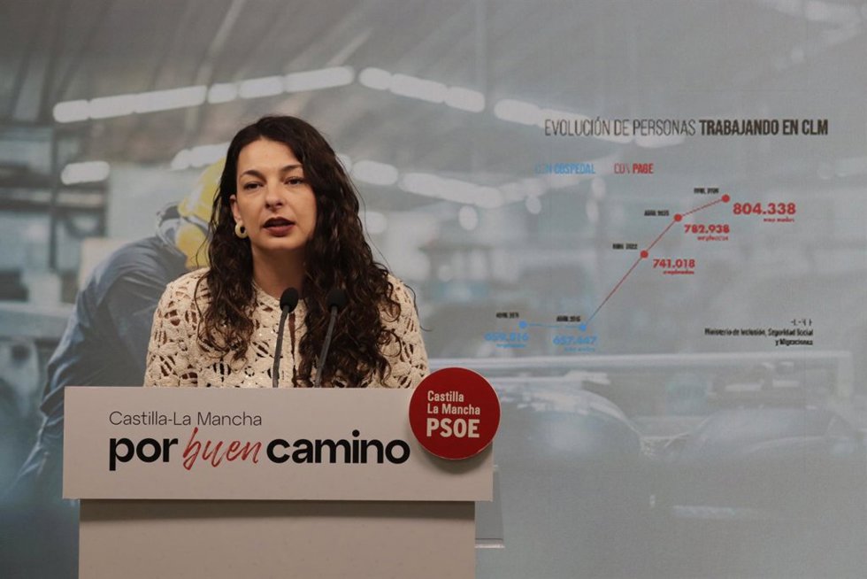 La diputada del PSOE en las Cortes de Castilla-La Mancha Paloma Jiménez.