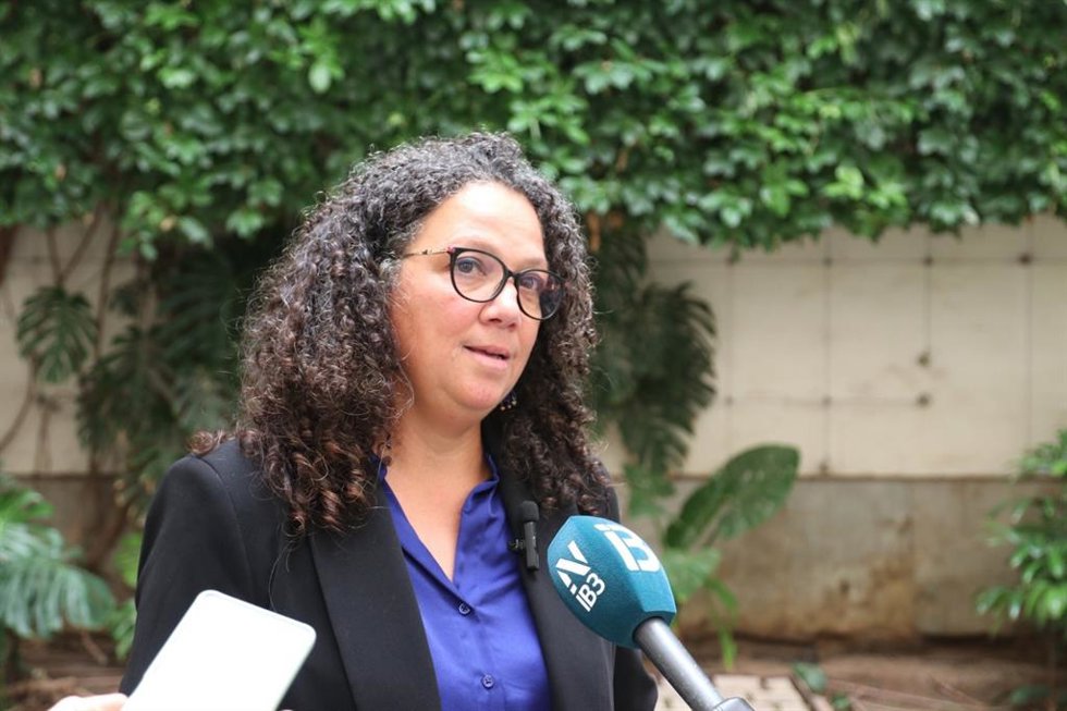 La portavoz del grupo socialista en el Consell de Mallorca, Catalina Cladera, en declaraciones