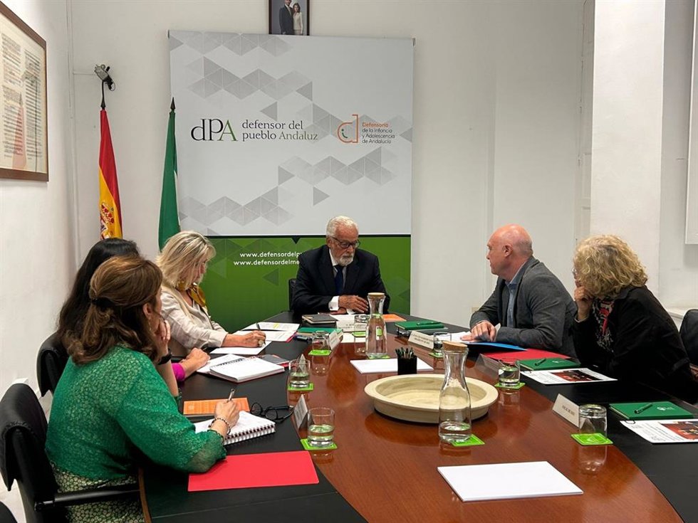 El Defensor del Pueblo andaluz en funciones y Defensor de la Infancia y Adolescencia de Andalucía, Jesús Maeztu, ha mantenido este martes una reunión de trabajo con Sisu, la Asociación Andaluza de Cuidados Paliativos Pediátricos.