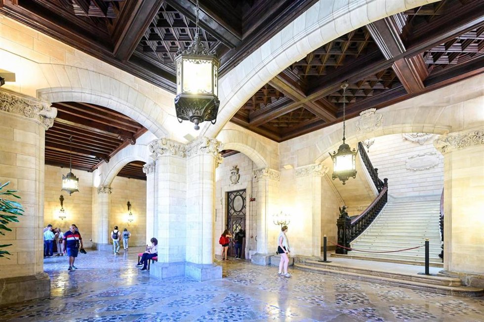 Entrada del Ayuntamiento de Palma