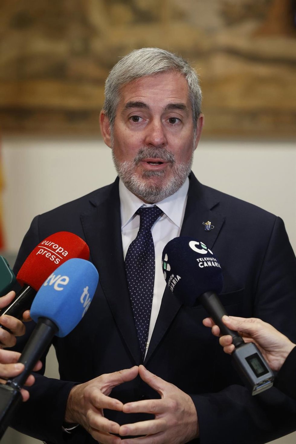 Archivo - El presidente de Canarias, Fernando Clavijo