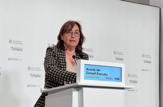 La consellera de Territorio, Vivienda y Transición Ecológica y portavoz de la Generalitat, Sílvia Paneque, en una rueda de prensa tras el Consell Executiu