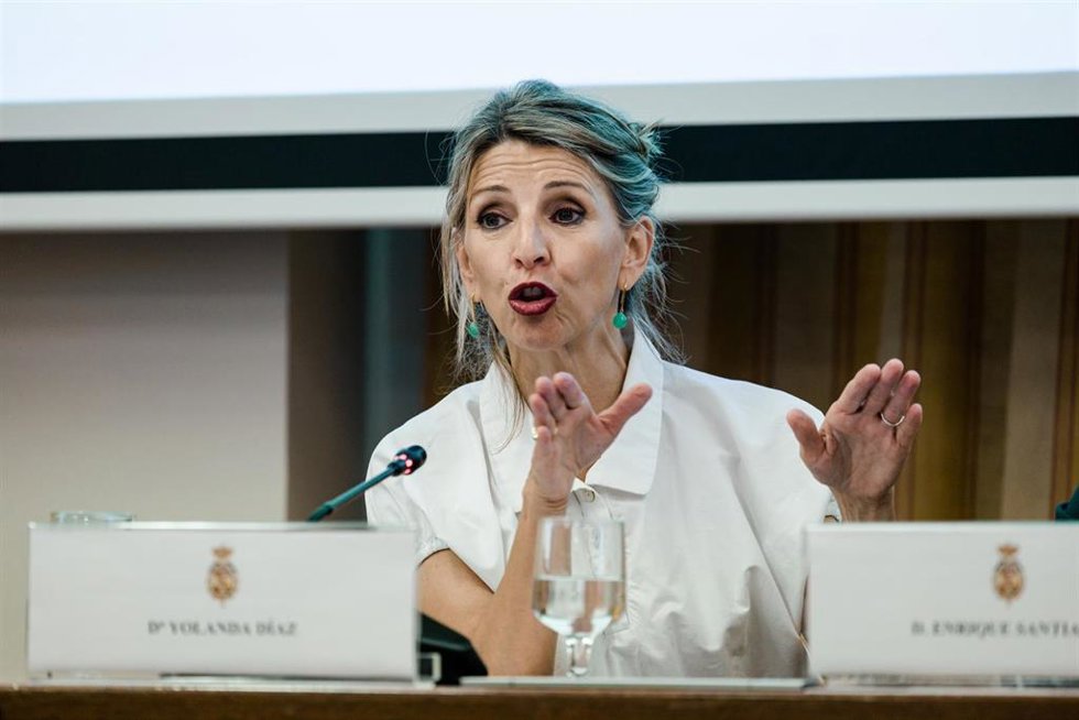 La vicepresidenta segunda y ministra de Trabajo y Economía Social, Yolanda Díaz.