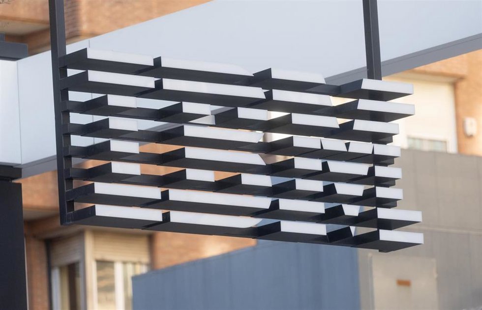 Archivo - Fachada del IBM Innovation Studio en Madrid (España).