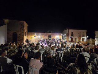 Una actuación musical en el Castillo de la Mota de Montoro, en una imagen de archivo.