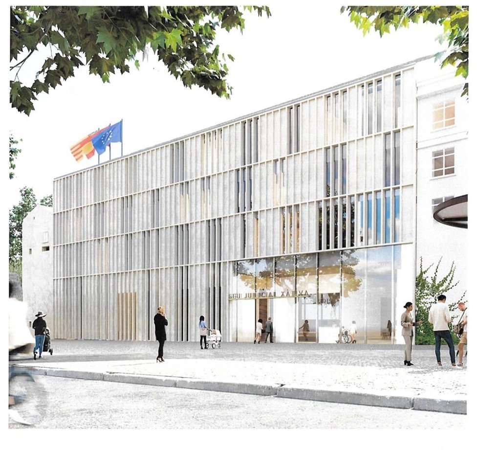 Proyecto del palacio de Justicia de Santa Clara en Xàtiva