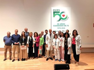 Autoridades y participantes en la jornada conmemorativa del Día de la Higiene de Manos.