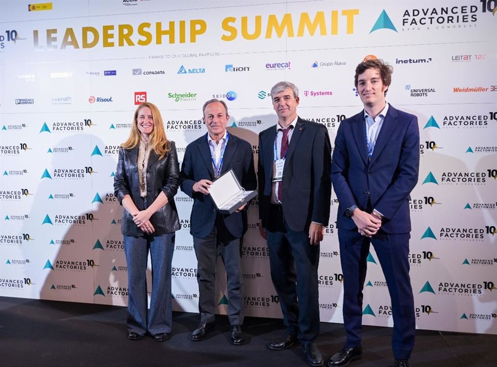 Entrega del premio al presidente de Irestal, Joaquim Boixareu