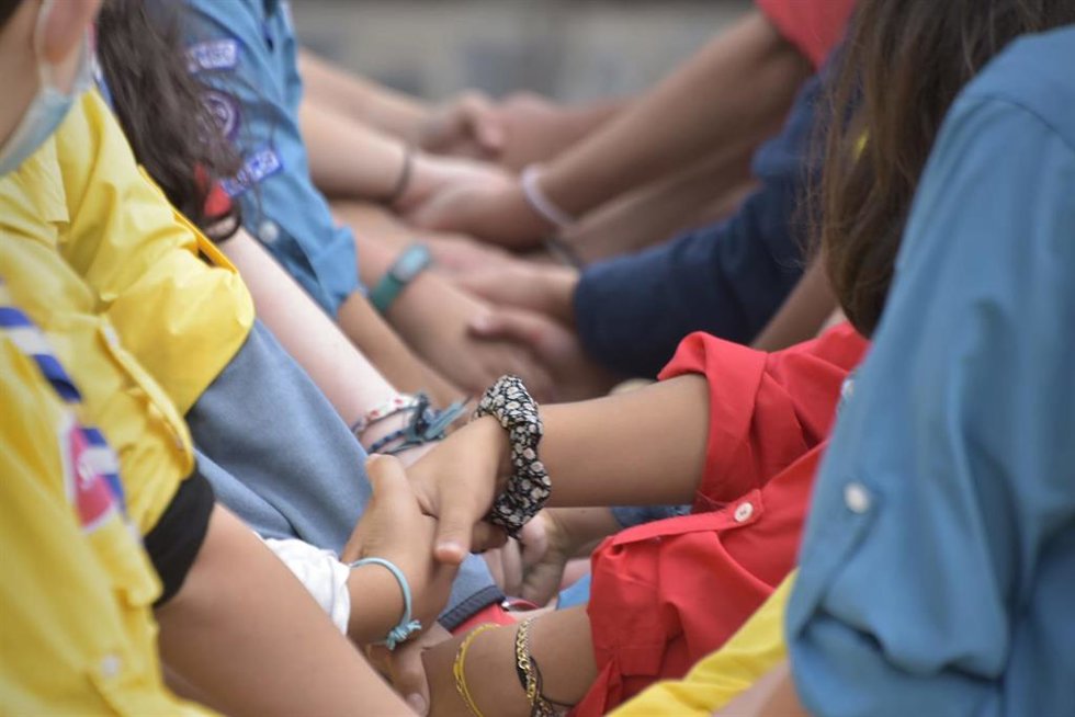 Archivo - Miembros de diversas asociaciones de escultismo durante una actividad