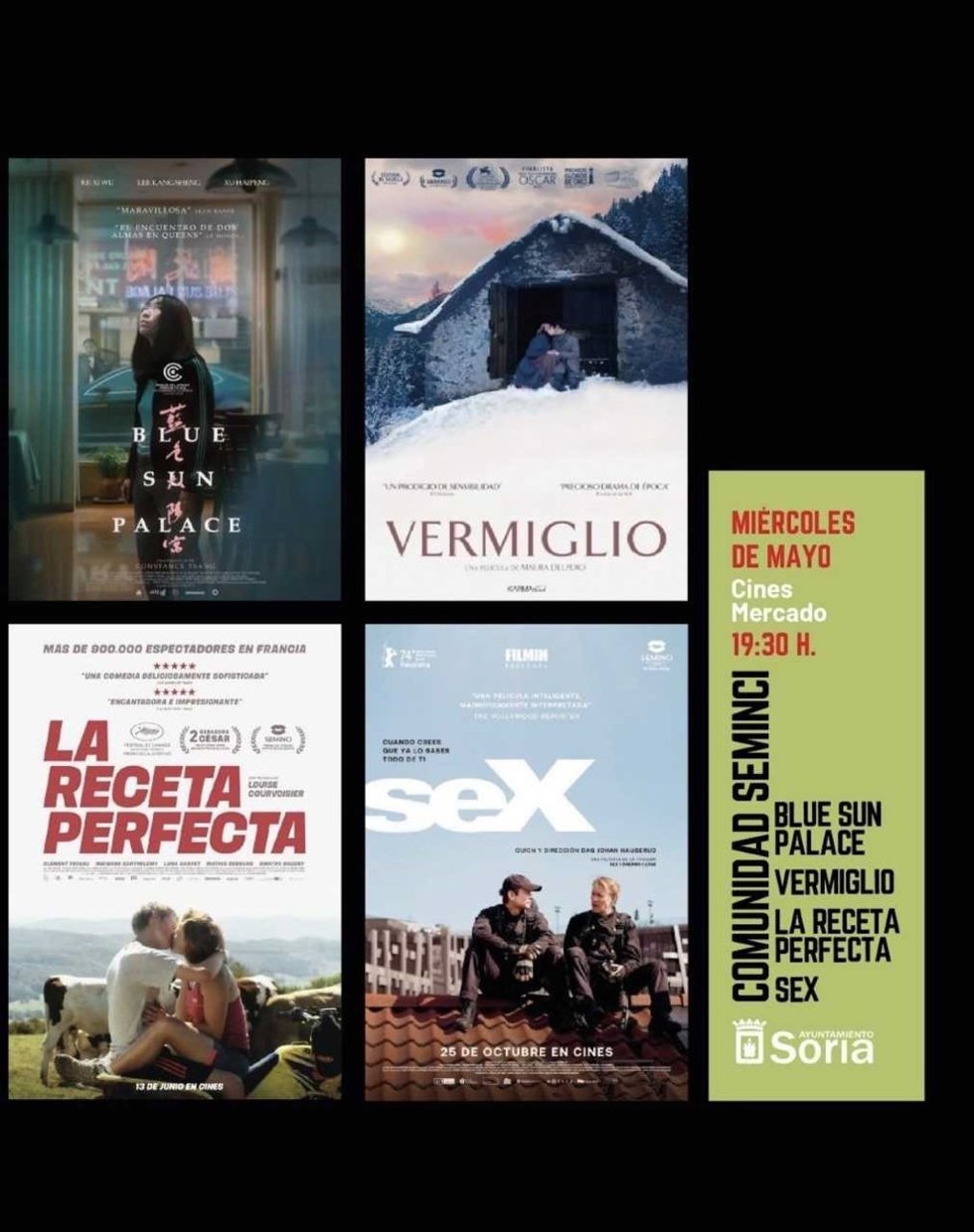 Soria se suma a Comunidad Seminci con un ciclo de cine de autor desde mañana miércoles en Cines Mercado