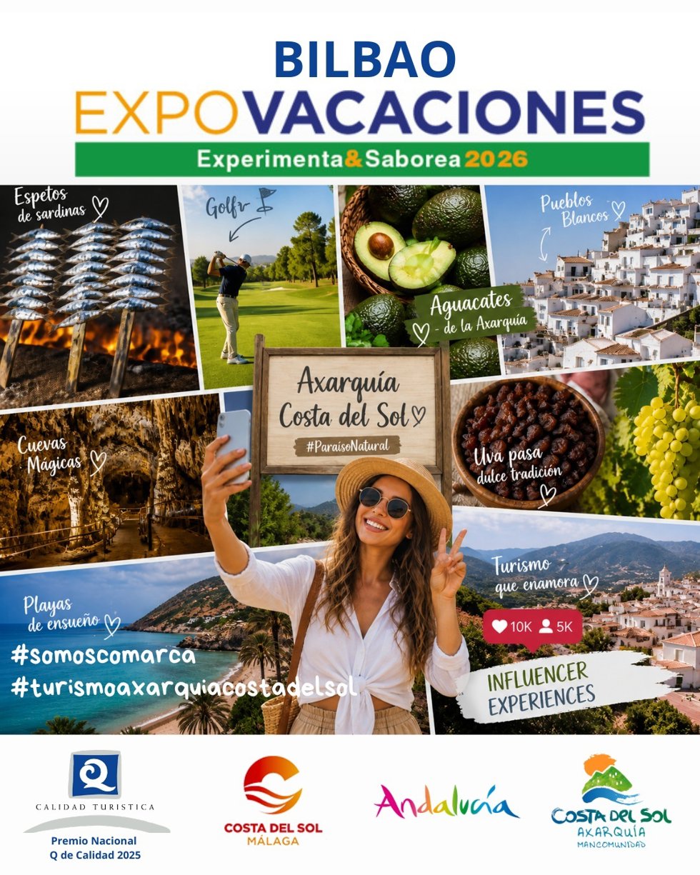 Mancomunidad Axarquía basa en turismo experiencial y el mediterráneo su promoción en Expovacaciones.