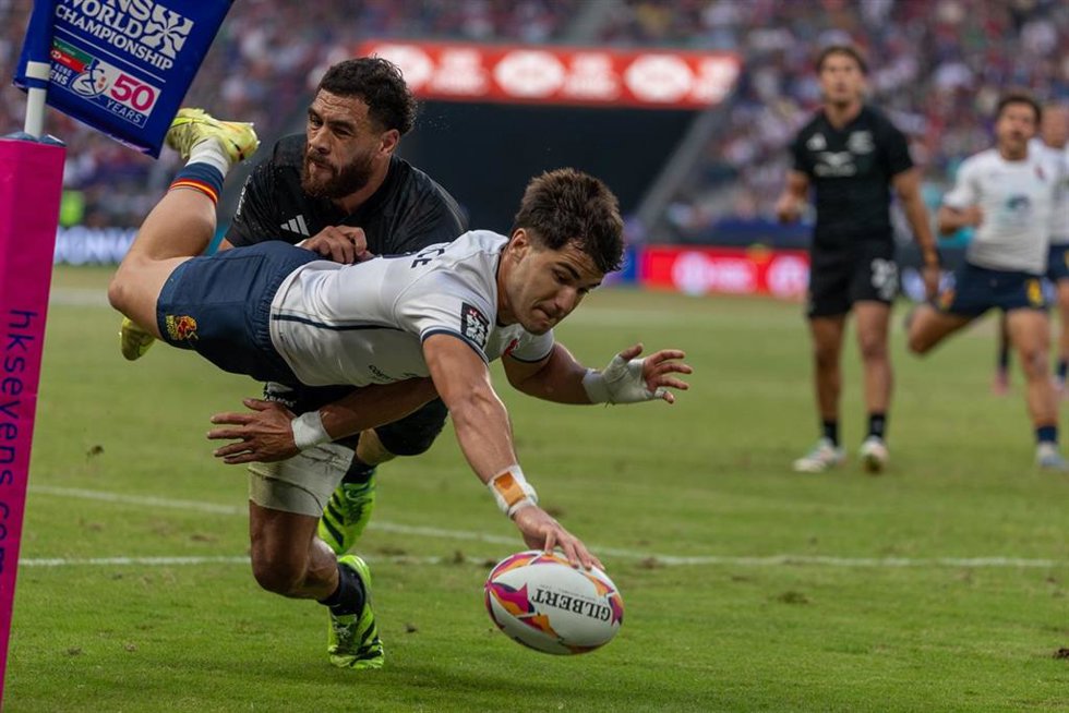 Imagen de archivo de uno de los partidos de las Series Mundiales SVNS de Rugby.