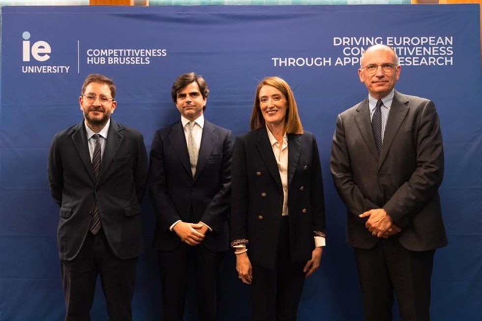 Evento de presentación de IE Competitiveness Hub Brussels.