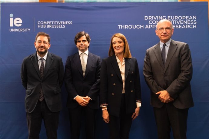 Evento de presentación de IE Competitiveness Hub Brussels.