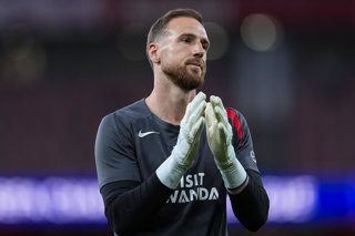 Jan Oblak of Atletico de Madrid looks on during the UEFA Champions League 2025/26 Semi Final Second Leg match between Arsenal FC and Atletico de Madrid at Emirates Stadium on May 05, 2026, in London, England.