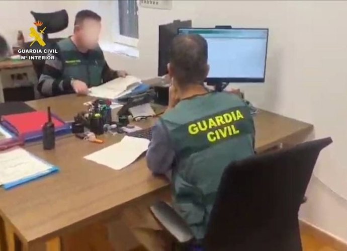 Imagen de archivo de la investigación de la Guardia Civil