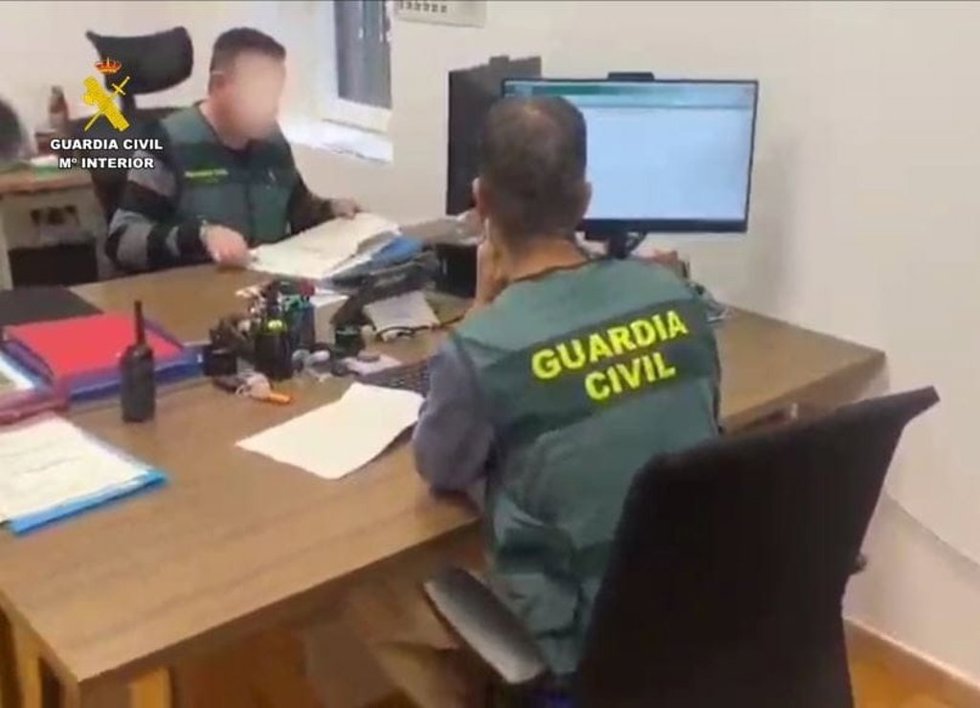 Imagen de archivo de la investigación de la Guardia Civil