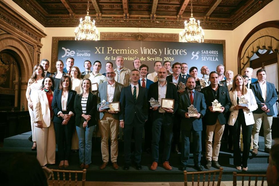 Acto de celebración de la entrega de la undécima edición del Premio Vinos  y Licores de la Provincia de Sevilla en el Hotel Alfonso XIII.