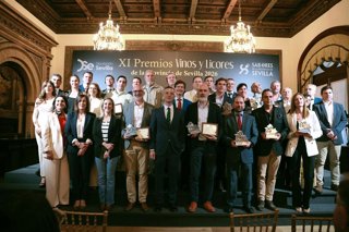 Acto de celebración de la entrega de la undécima edición del Premio Vinos  y Licores de la Provincia de Sevilla en el Hotel Alfonso XIII.