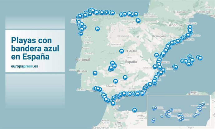 Banderas azules en España