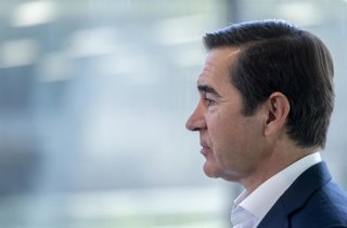 Archivo - El presidente del BBVA, Carlos Torres Vila, durante una entrevista para Europa Press, en el edificio ‘La Vela’, en la ciudad del BBVA, a 8 de octubre de 2025, en Madrid (España). 