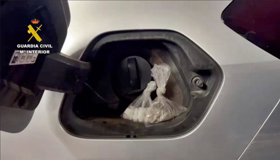 Droga oculta en el vehículo