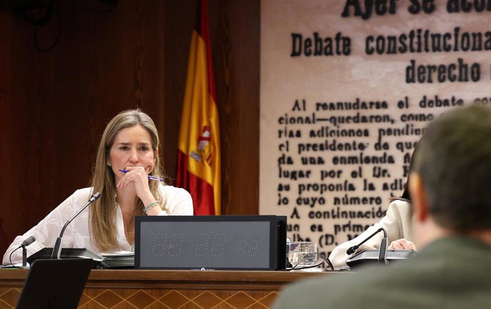 Archivo - La ministra para la Transición Ecológica y e Reto Demográfico, Sara Aagesen, comparece ante la Comisión de Investigación sobre el apagón, en el Senado, a 23 de marzo de 2026, en Madrid (España). 
