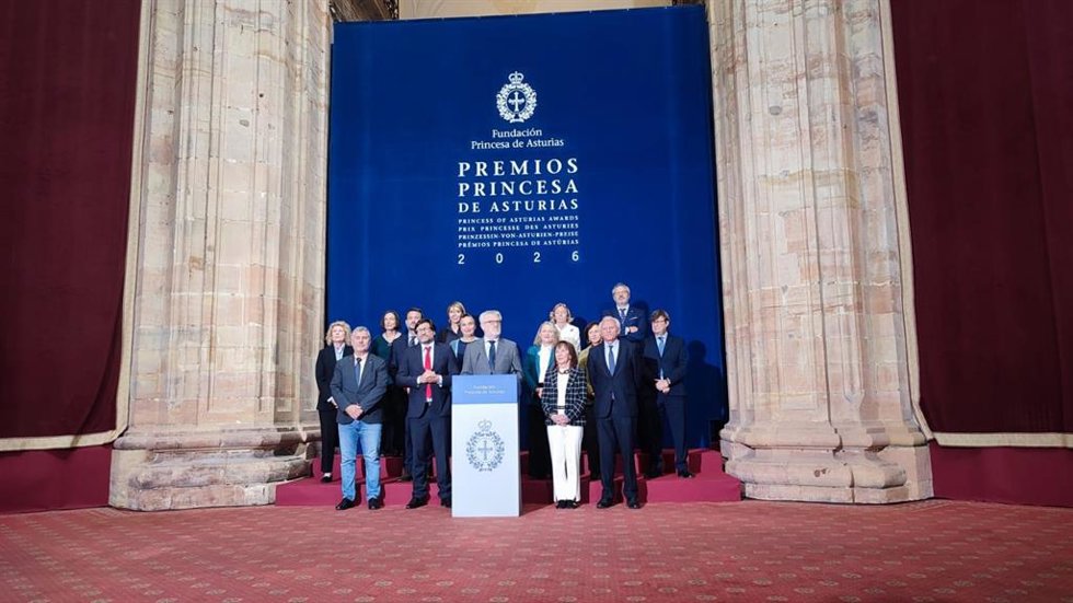 Lectura del fallo del jurado Premio Princesa de Asturias de Comunicación y Humanidades 2026 en Oviedo.